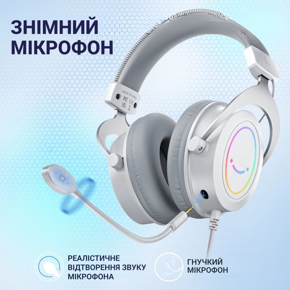 Навушники Fifine H3 RGB White (H3W) | Зображення 3