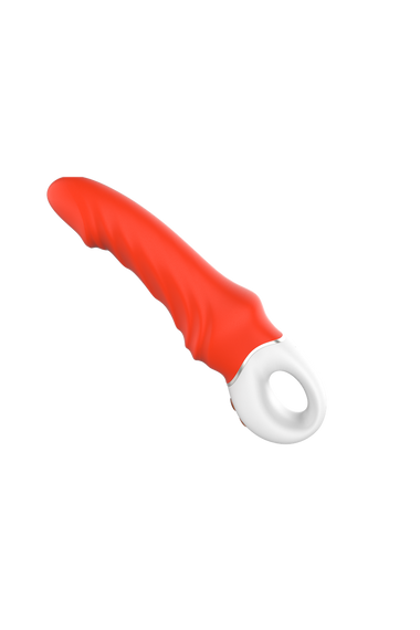 Вібратор реалістичний Dream Toys помаранчевий, 23.1 см х 5.1 см Sex Aura | Зображення 5