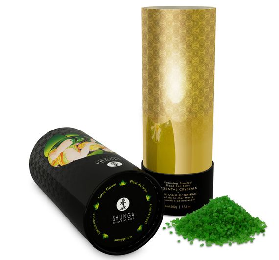 Соль для ванны Shunga Oriental Crystals Bath Salts ORGANIC - Lotus Flower (500 г) соль Мертвого моря | Зображення 2