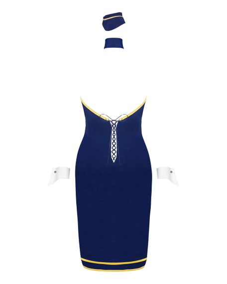 Костюм стюардеси Obsessive Stewardess uniform Синій XS/S | Зображення 5