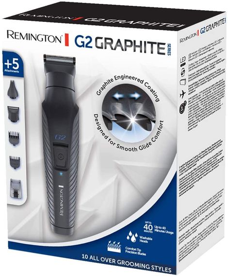 Набор для стрижки Remington PG2000 Graphite Series G2, графитовое покрытие лезвий, черный (PG2000) | Зображення 7