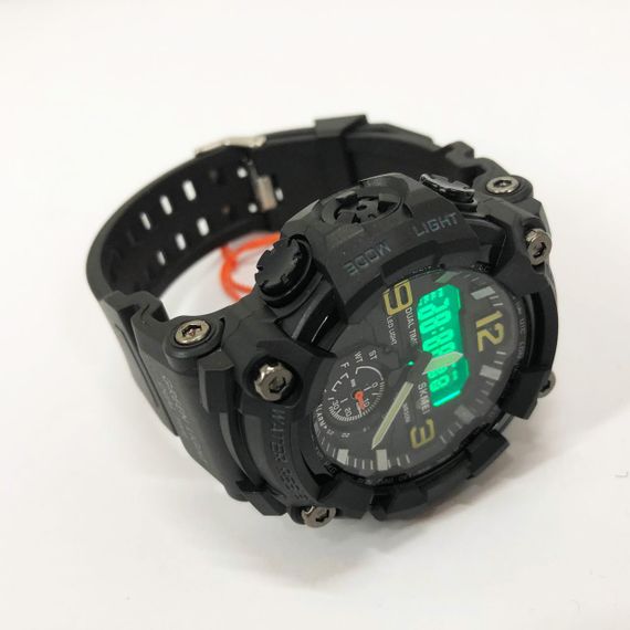 Годинники для активних військових SKMEI 1965BK BLACK, Якісні чоловічі тактичні годинники TH-45 | Зображення 8