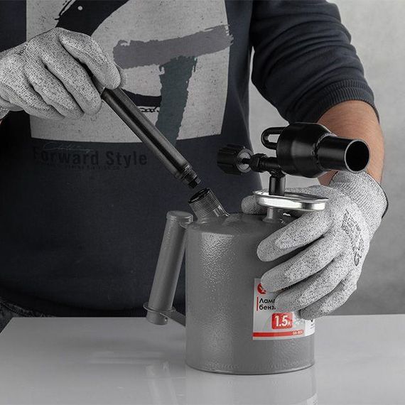 Лампа паяльна бензинова 1.5 л INTERTOOL GB-00321 | Зображення 5