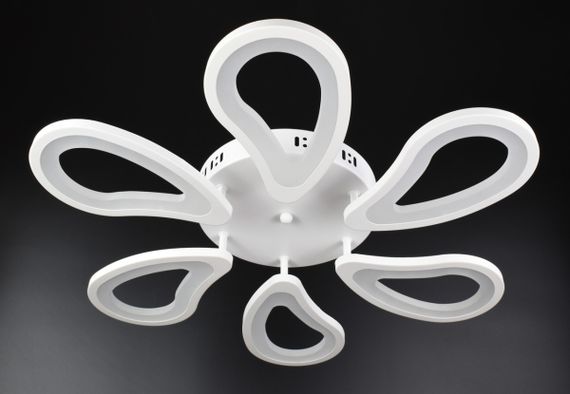 Люстра світлодіодна стельова LED світильник для квартири на стелю лед з пультом 25932 Білий 8х61х61 см.