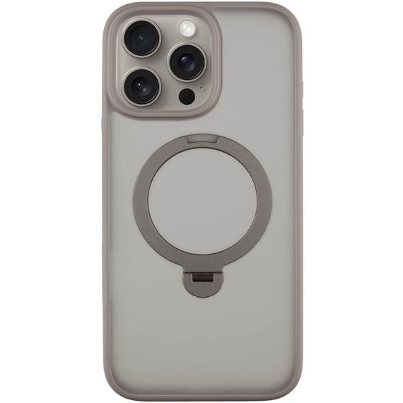 Чохол Ummi Colorful with Magnetic Fit HQ Ring для Apple iPhone 15 Pro Max (6.7") Grey