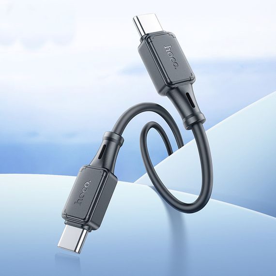 Дата кабель Hoco X101 Assistant 60W Type-C to Type-C (1m) Black | Зображення 4
