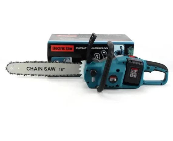 Акумуляторна ланцюгова пила Electric SAW 40-8 48 В із шиною 16 дюймів, двома акумуляторами та двома зарядними пристроями | Зображення 5