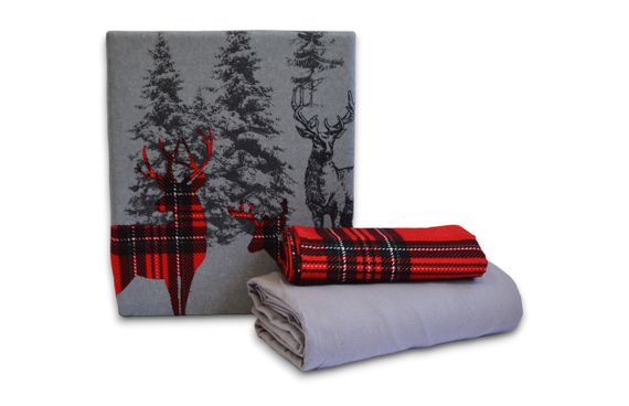 Комплект постельного белья First Choice Flanel 200×220 см  Happiness Red | Зображення 4