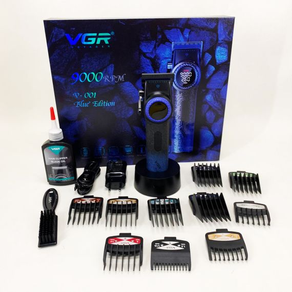 Професійна електрична машинка для стрижки VGR, Професійна машинка для стрижки з насадками ED-21 | Зображення 2