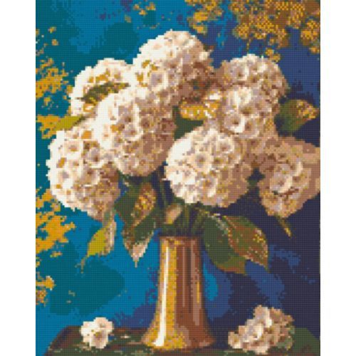Алмазная мозаика "Букет гортензий" 40х50 см