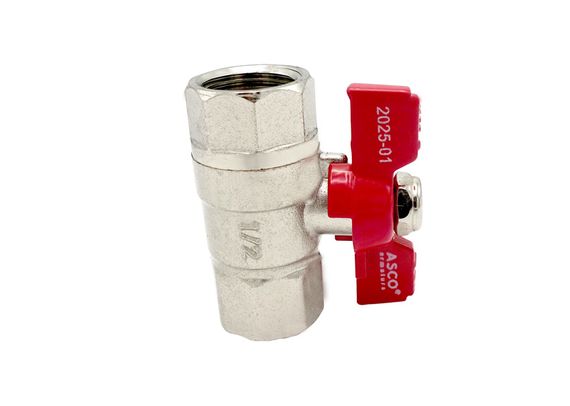 Кран кульовий Nickel PRO PN40 3/4"ВВ червоний метелик ASCO 1/20 | Зображення 3