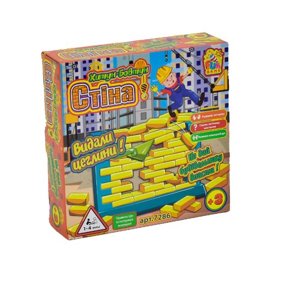 Настільна гра "Стіна" 7286 4FUN Game Club, у коробці