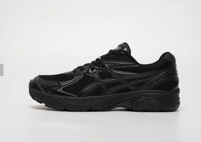 Демісезонні шкіряні кросівки Asics колір чорний