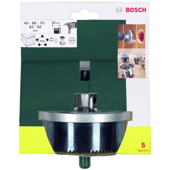 Пилы кольцевые Bosch 60, 68, 75, 83, 92 мм (2.607.019.451) | Зображення 1