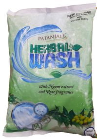Пральний гіпоалергенний порошок Herb wash c Німом і Трояндою Патанджалі 2 кг,