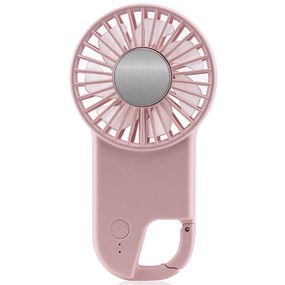 Портативний вентилятор SQT-BF2 з карабіном 1800mAh Pink