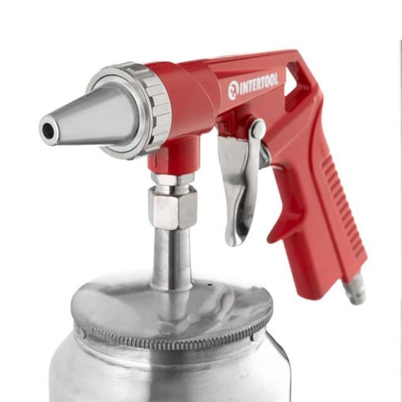 Пістолет піскоструминний пневматичний із металевим бачком INTERTOOL PT-07071 | Зображення 2