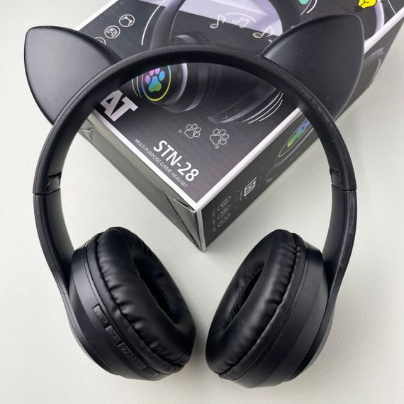 Бездротові навушники Cat Ear RGB STN-28 (Чорний) | Зображення 7