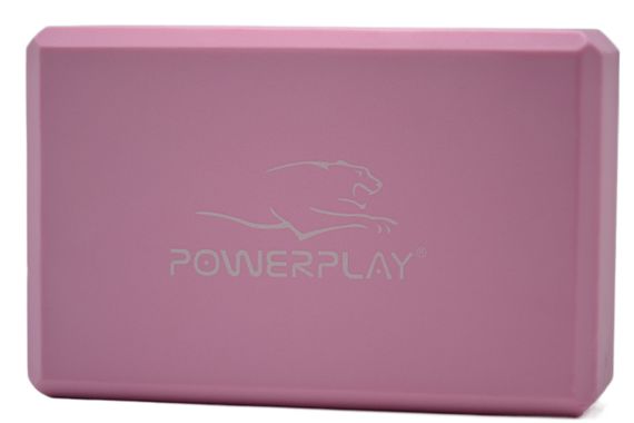 Блок для йоги PowerPlay 4006 Yoga Brick Рожевий | Зображення 1