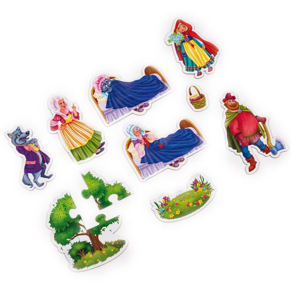 Настольная игра магнитный театр "Красная шапочка" Vladi Toys VT3206-52 Укр | Зображення 3