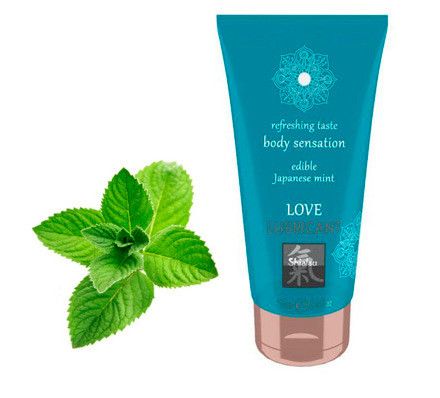 Їстівний лубрикант SHIATSU Love Манго і зелений Чай, 75 мл, Японська мʼята | Зображення 1