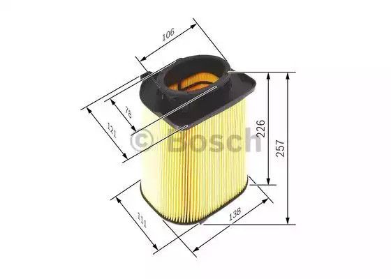 Фільтр повітряний INFINITI Q60, MERCEDES-BENZ GLC, BOSCH (F026400480) | Зображення 4