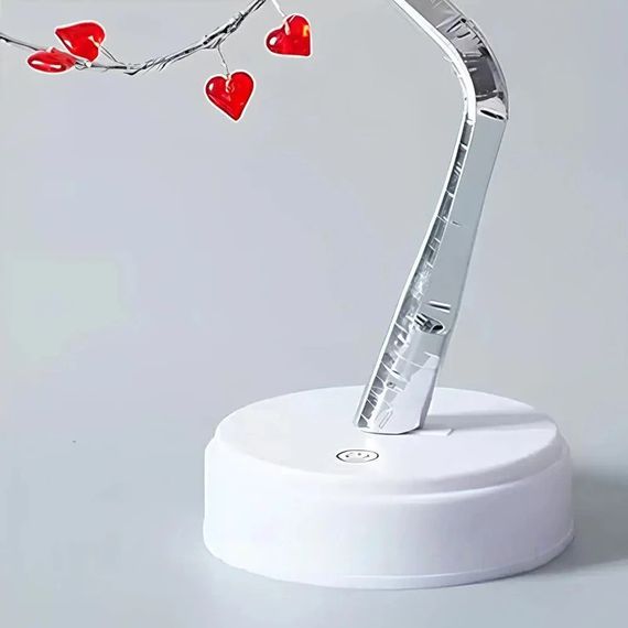 Нічник дерево-бонсай з серцями 50см, USB, Теплий білий, XPRO (234574680_407) | Зображення 3
