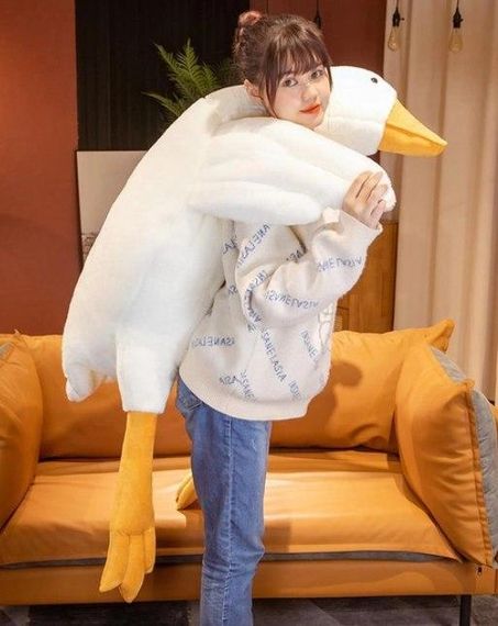 Плюшева іграшка подушка гусак 160 см, Подушка іграшка гусак 160 см   знижка