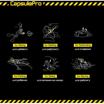 Чехол для мобильного телефона Armorstandart CapsulePro Waterproof Floating Case Yellow (ARM59235) | Зображення 1