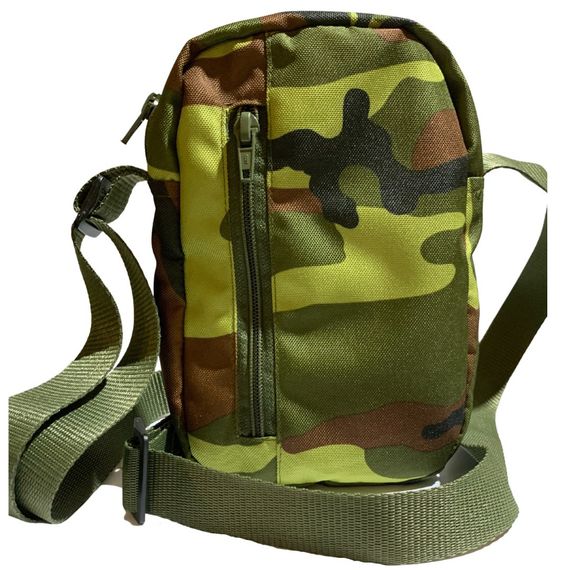 Сумка міська через плече №1 зелений камуфляж