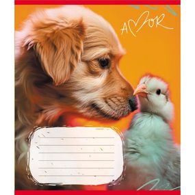 Тетрадь ученическая "Животные" 012-500394K-2 в клетку, 12 листов (959050)