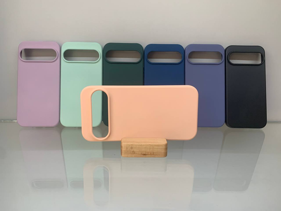 Google Pixel 9 Pro XL Протиударный чохол Софт Тач чохол рожевий