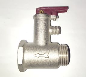 Обратный клапан латунный защитный для бойлеров на резьбе 1/2" с флашком (весом) оригинал Италия