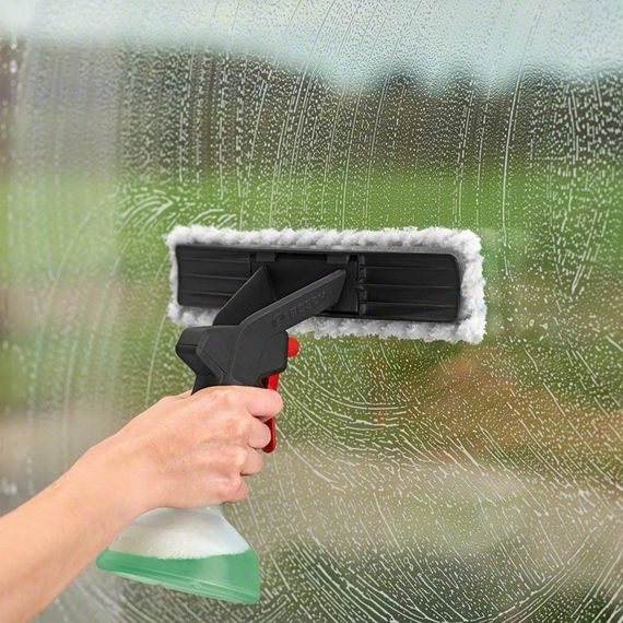 Пылесос для мытья окон Bosch GlassVAC, аккумуляторный, 3.6 В*2 Ач, контейнер 0.1Л, 0.7кг, +насадки и пульв. (0.600.8B7.000) | Зображення 2