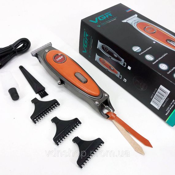 Аккумуляторный универсальный триммер для стрижки VGR V-263, Классная машинка для стрижки волос KG-91 | Зображення 5