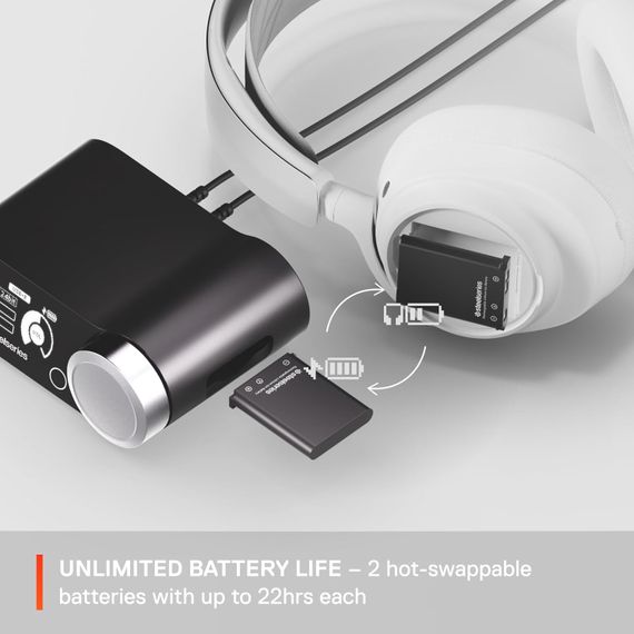 Ігрова гарнітура SteelSeries Arctis Nova Pro Wireless X White XBOX/PC/PS/SW/MAC/MOB | Зображення 6