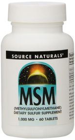 Препарат для суставов и связок Source Naturals MSM 1000 mg 60 Tabs