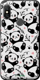 Чохол на Xiaomi Redmi Note 6 Pro Панди "4318b-1551-2448"