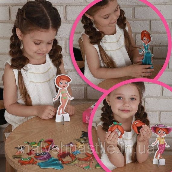Набор магнитов Magdum "Кукла с одеждой New look" ML4031-14 EN | Зображення 7