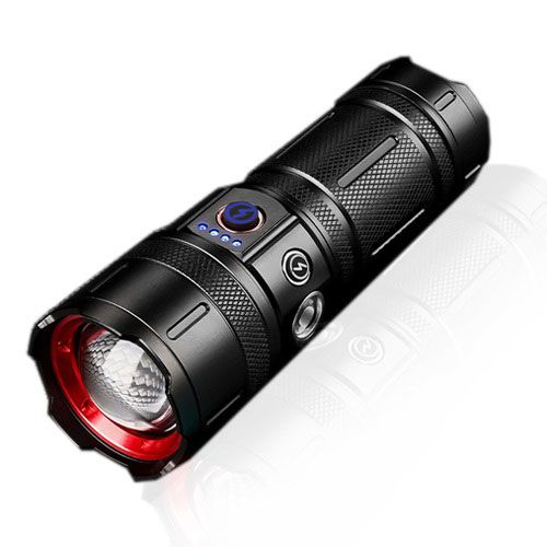 Ліхтар CB-B53-TG, 3х18650, power bank, індикація заряду, Ліхтарик світлодіодний для туриста надпотужний | Зображення 2