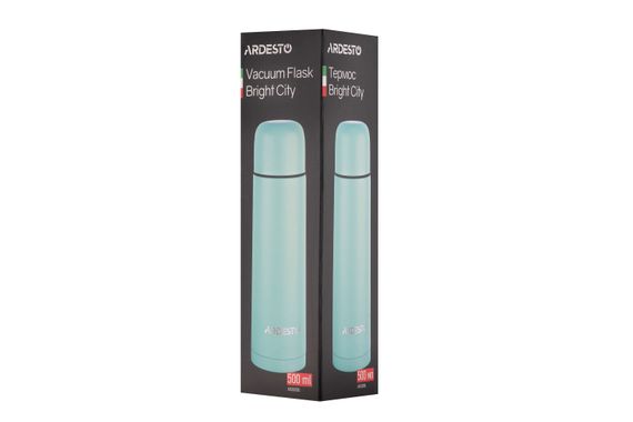 Термос ARDESTO  Bright City 500 мл, блакитний, нержавіюча сталь (AR2650BL) | Зображення 2