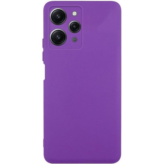Чехол TPU GETMAN Liquid Silk Full Camera для Xiaomi Redmi 12 Фиолетовый / Purple