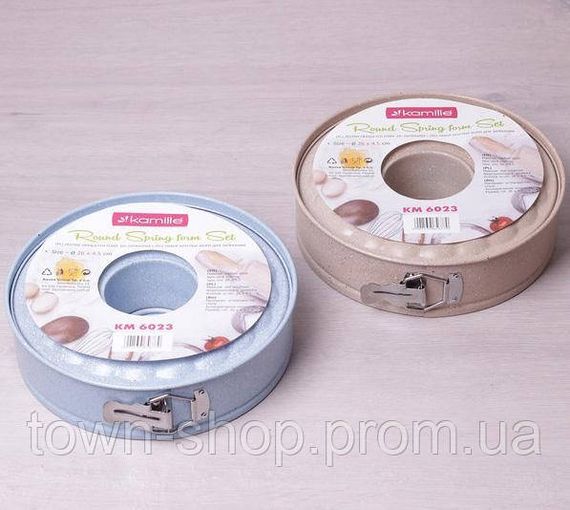 Форма Kamille Marble для выпечки разъемная Ø26х7см со сменным дном для кекса KM-6023 | Зображення 5