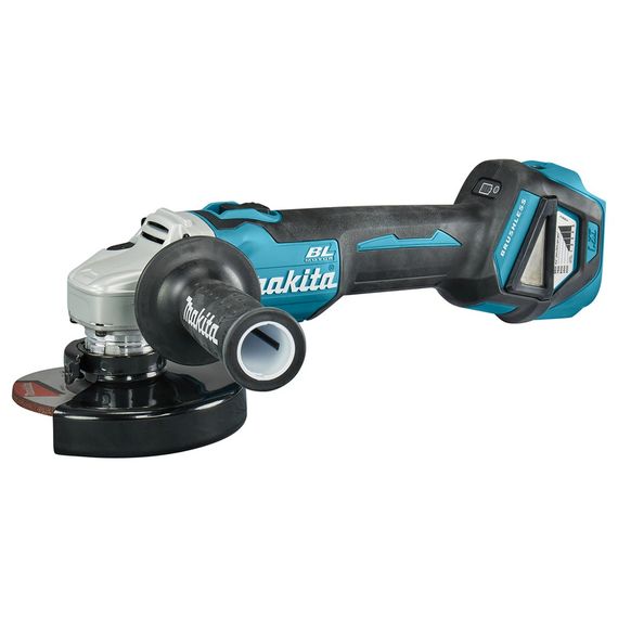 Шліфмашина кутова акумуляторна Makita DGA511RT (125 мм, 3000-8500 об/хв, BL, LXT) | Зображення 2