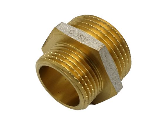 Ніпель 1"*3/4" ЗЗ нікель. з проточкою ASCO 1/80 | Зображення 2