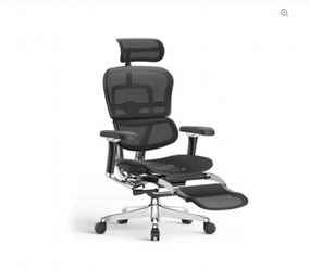 Кресло компьютерное ERGOHUMAN LUXURY 2 Legrest (EHL2-AB-HAM-5D-E-LLM) BLACK