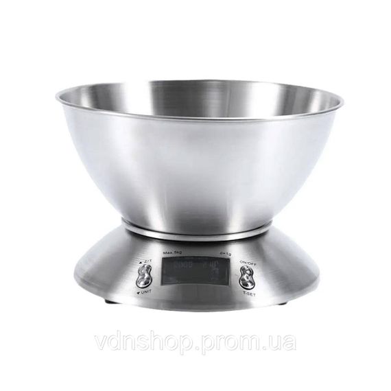 Весы кухонные Sokany SK1204 электронные  5 кг с чашей SK1204