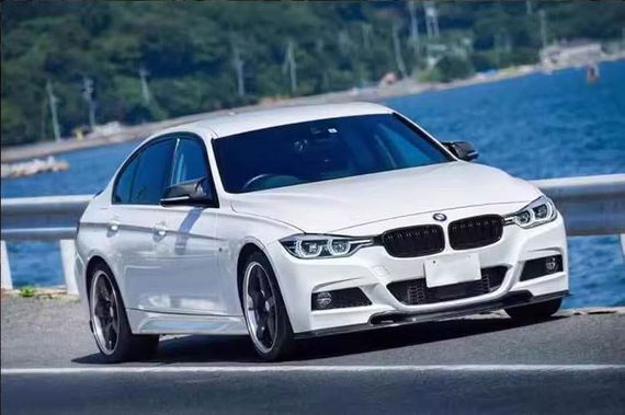 Накладка на передній бампер Lip V-Style (для F30 M-Sport, Карбон) для BMW 3 серія F-30/31/34 2012-2019 рр | Зображення 6