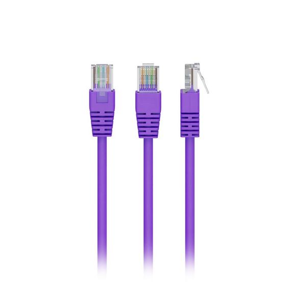 Патч корд Cablexpert PP12-2M/V, UTP, категорія. 5E, литий,  50u" штекер із фіксатором, 2 м, фіолетовий