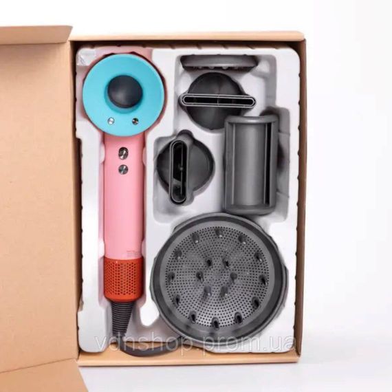 Фен стайлер для волосся 5 в 1 Supersonic Premium 1600 Вт 5 насадок 3 режими швидкості Рожевий PH770PBL | Зображення 6